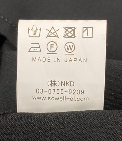 美品 sowell ソウェル オープンカラーシャツ 半袖 ブラック メンズ SIZE 2