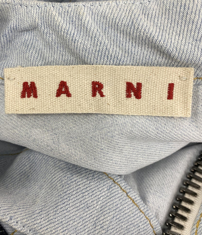 MARNI デニム切替ノースリーブワンピース ビッグジップ レディース SIZE 38 マルニ