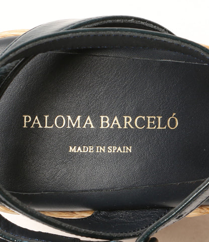 PALOMA BARCELO サンダル ブラック ALES 652393 レディース SIZE 37 パロマバルセロ