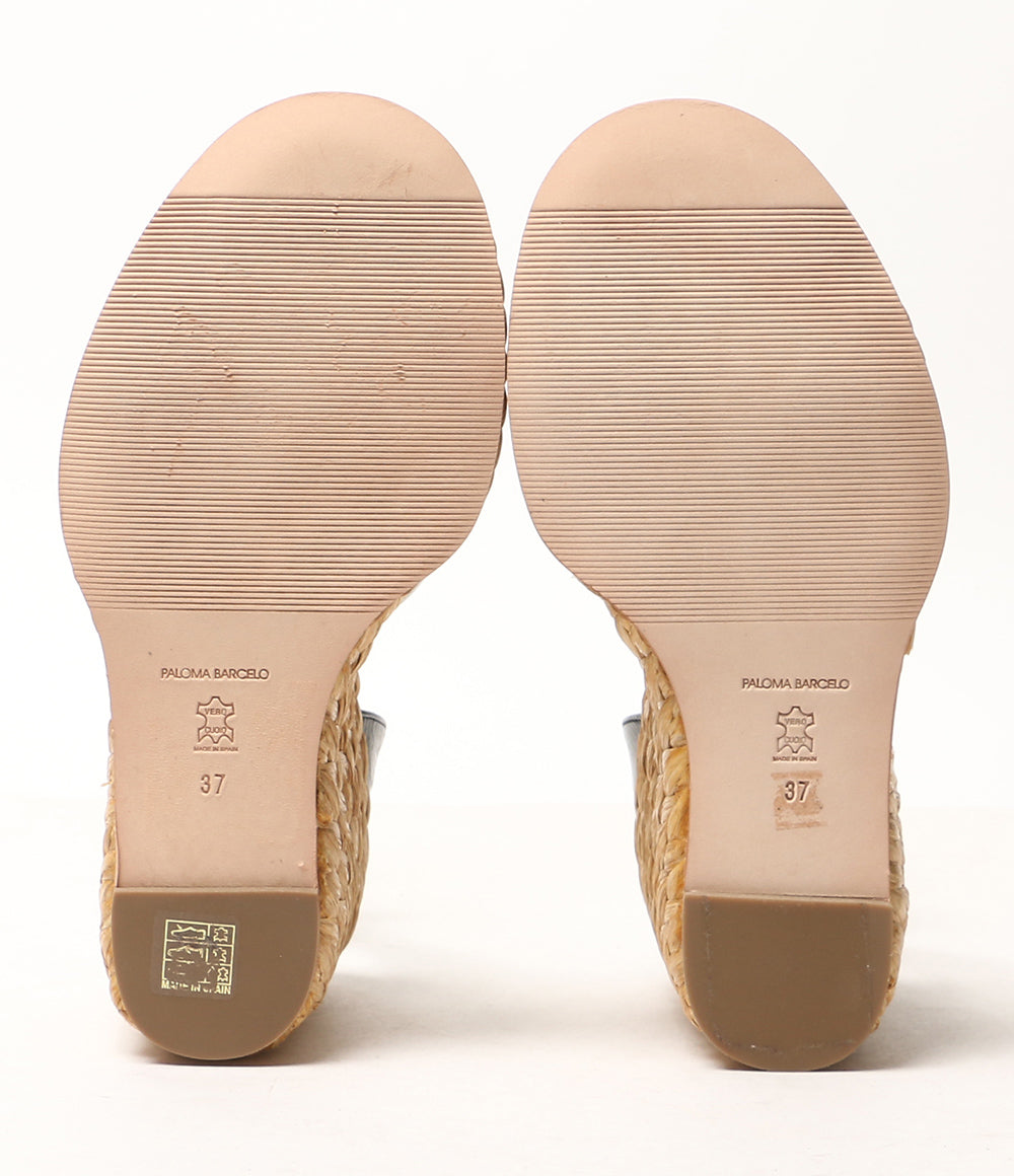 PALOMA BARCELO サンダル ブラック ALES 652393 レディース SIZE 37 パロマバルセロ