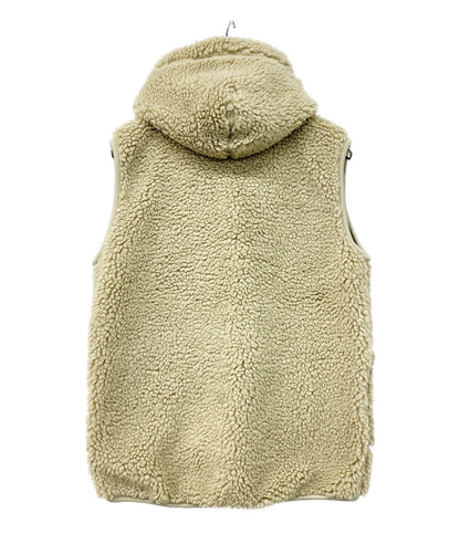 美品 GYMPHLEX ボアフーデッドベスト クルミボタン レディース SIZE 14 ジムフレックス