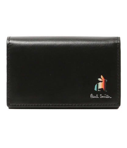 美品 PAUL SMITH カードケース ブラック 873920 BPS653 牛革 メンズ ポール・スミス