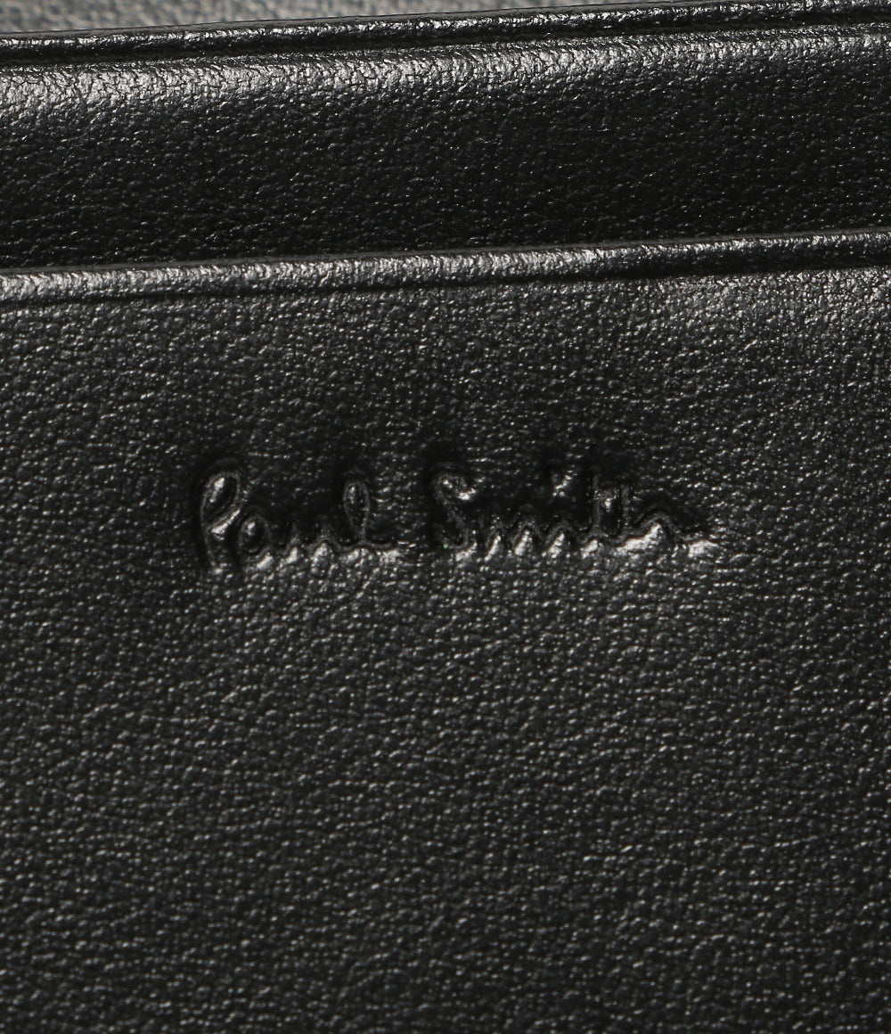美品 PAUL SMITH カードケース ブラック 873920 BPS653 牛革 メンズ ポール・スミス