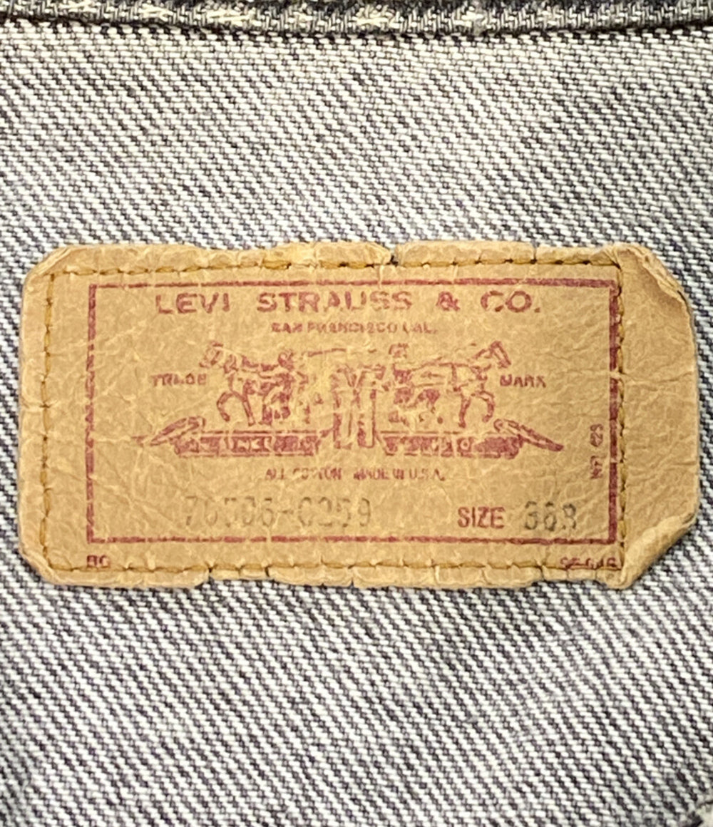 LEVI'S デニムジャケット 70506-0259 36R ブラック先染め 80S メンズ SIZE 36R リーバイス