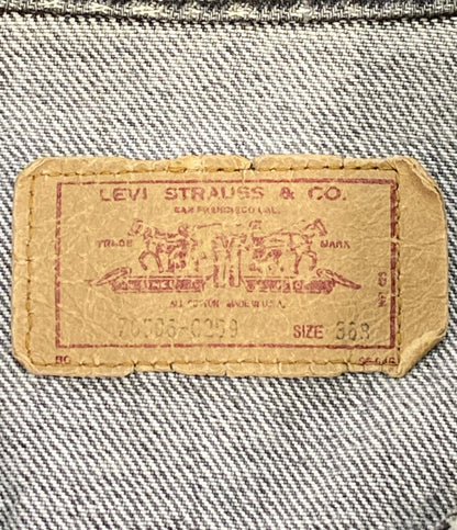LEVI'S デニムジャケット 70506-0259 36R ブラック先染め 80S メンズ SIZE 36R リーバイス