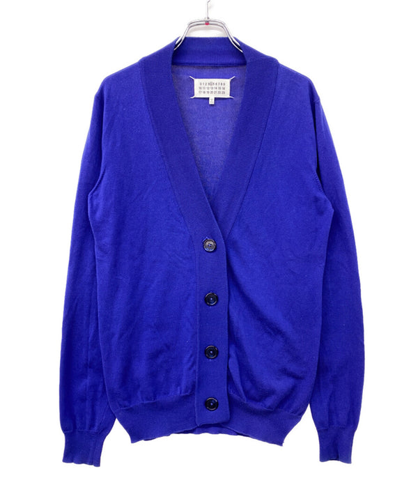 Maison Margiela カーディガン エルボーパッチ ブルー コットン S51HA0932 レディース SIZE S メゾンマルジェラ