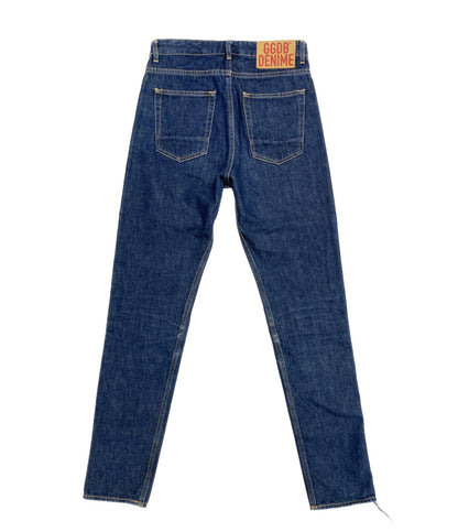 GOLDEN GOOSE デニムパンツ スリムストレート 切りっぱなし加工 スタープリント メンズ SIZE 26 ゴールデングース