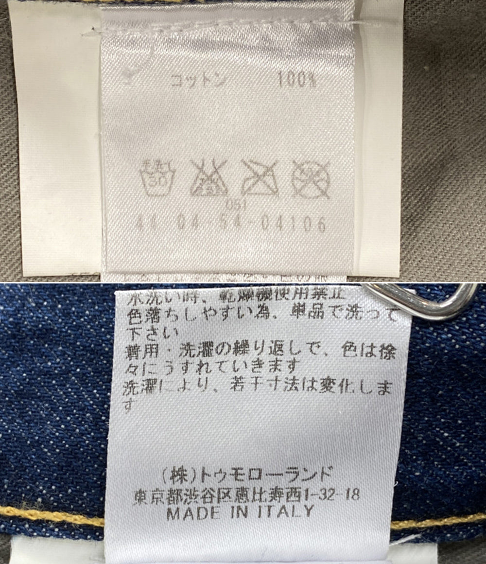 GOLDEN GOOSE デニムパンツ スリムストレート 切りっぱなし加工 スタープリント メンズ SIZE 26 ゴールデングース