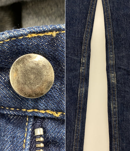 GOLDEN GOOSE デニムパンツ スリムストレート 切りっぱなし加工 スタープリント メンズ SIZE 26 ゴールデングース