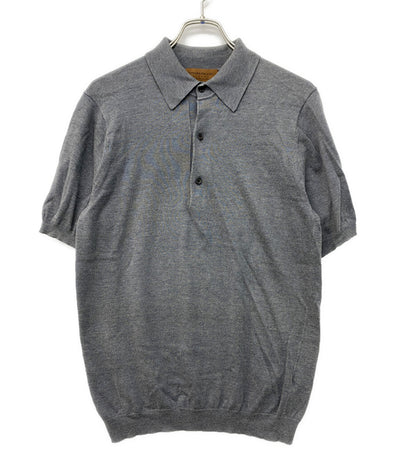 TOMORROWLAND ポロシャツ コットン シルク グレー 61-02-12-02002 メンズ SIZE S トゥモローランド