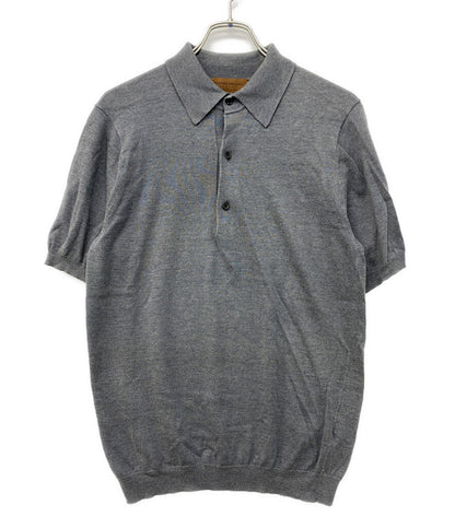 TOMORROWLAND ポロシャツ コットン シルク グレー 61-02-12-02002 メンズ SIZE S トゥモローランド