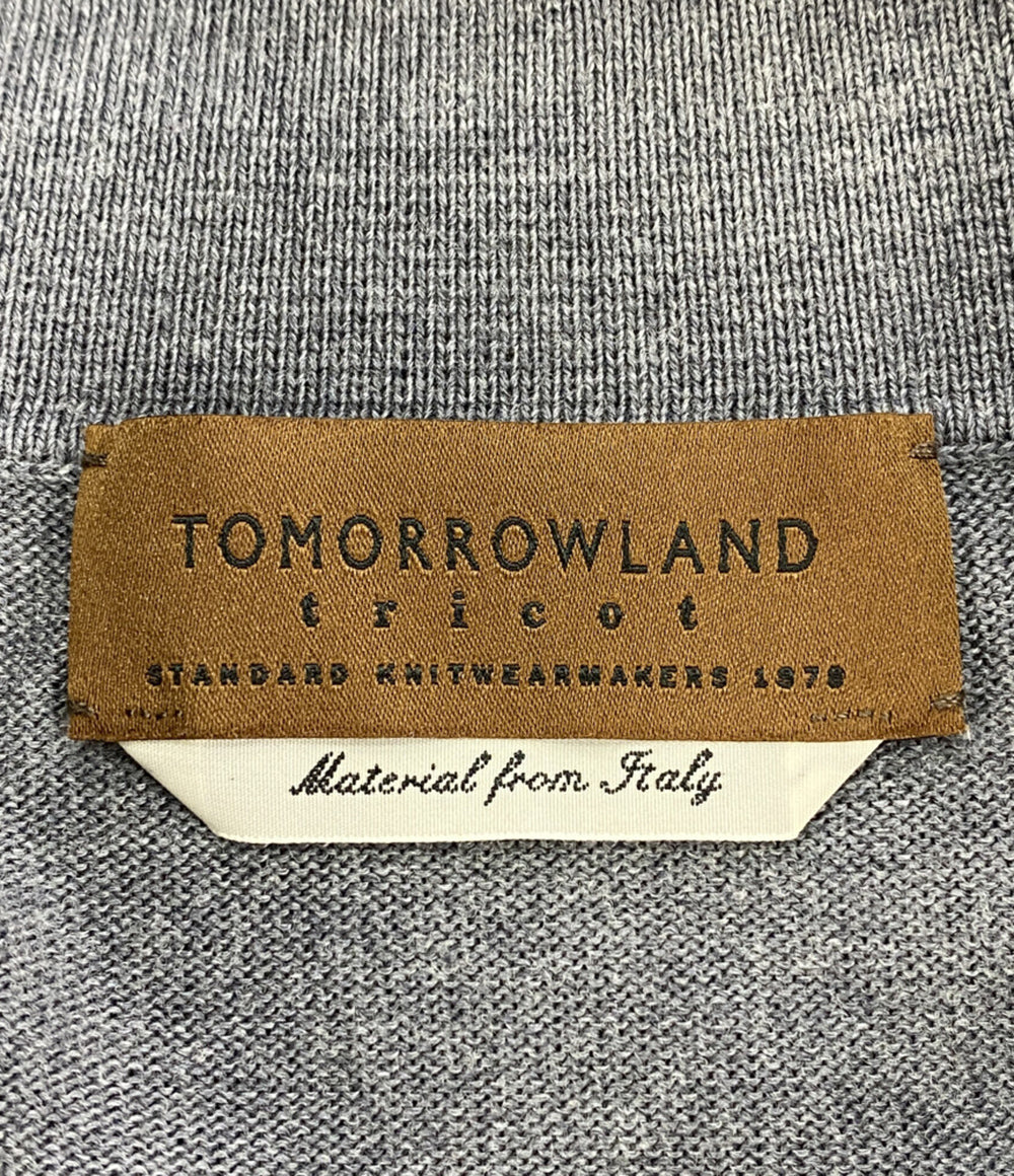TOMORROWLAND ポロシャツ コットン シルク グレー 61-02-12-02002 メンズ SIZE S トゥモローランド