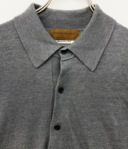 TOMORROWLAND ポロシャツ コットン シルク グレー 61-02-12-02002 メンズ SIZE S トゥモローランド