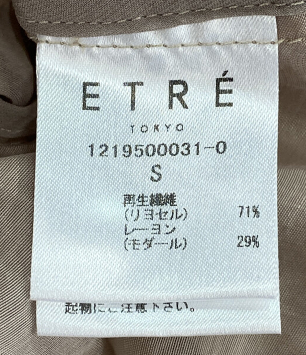 美品 ETRE TOKYO エトレトウキョウ レーヨン混リヨセルトレンチコート レディース SIZE S