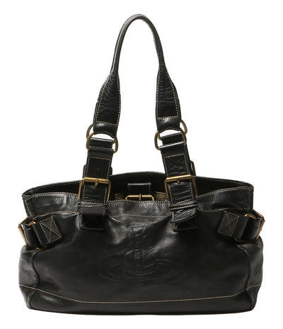 VIVIENNE WESTWOOD トートバッグ アコード ブラック オーブ型押し レザー レディース ヴィヴィアンウエストウッド