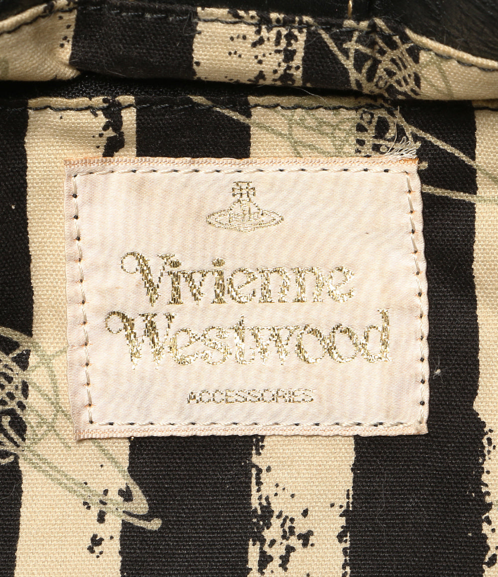 VIVIENNE WESTWOOD トートバッグ アコード ブラック オーブ型押し レザー レディース ヴィヴィアンウエストウッド