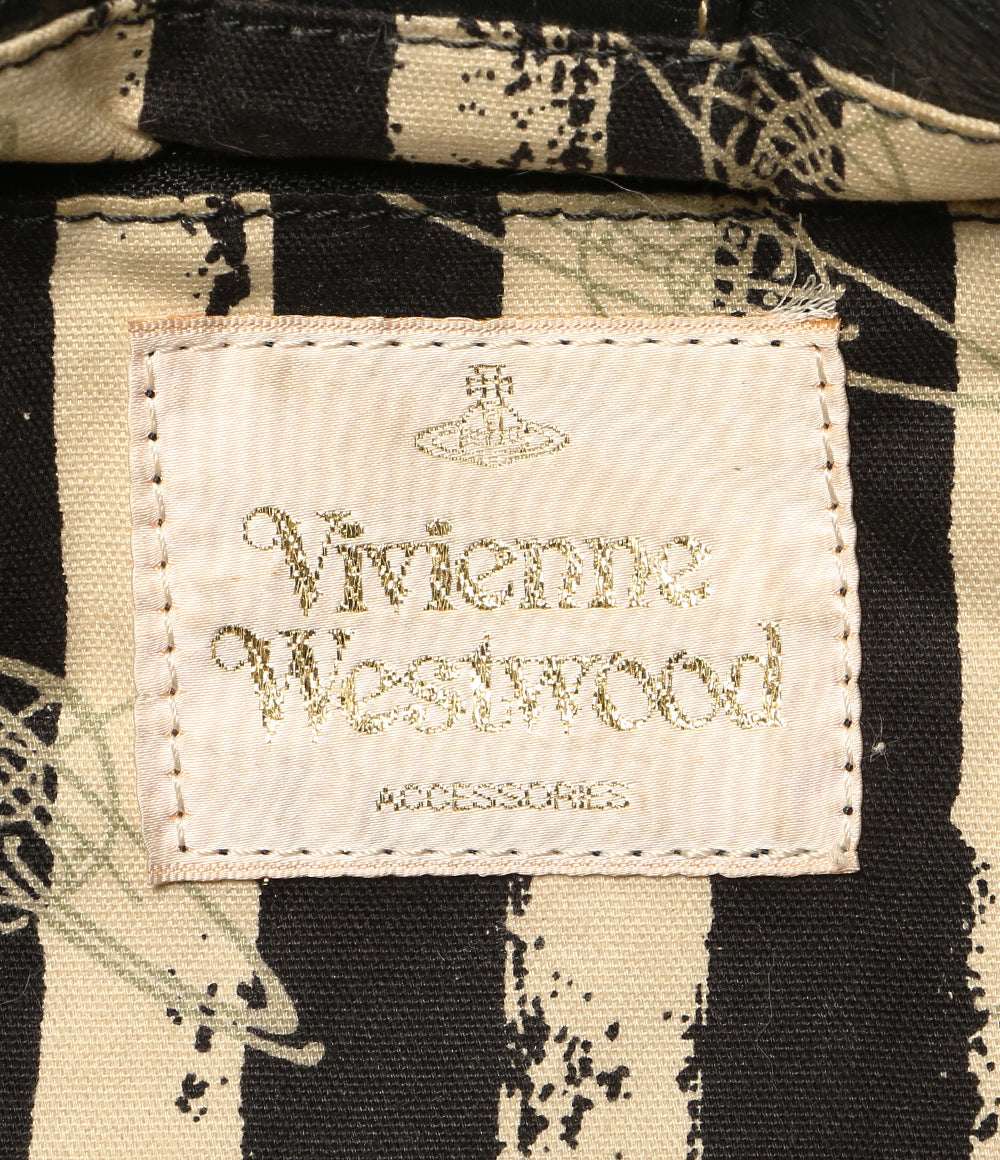 VIVIENNE WESTWOOD トートバッグ アコード ブラック オーブ型押し レザー レディース ヴィヴィアンウエストウッド
