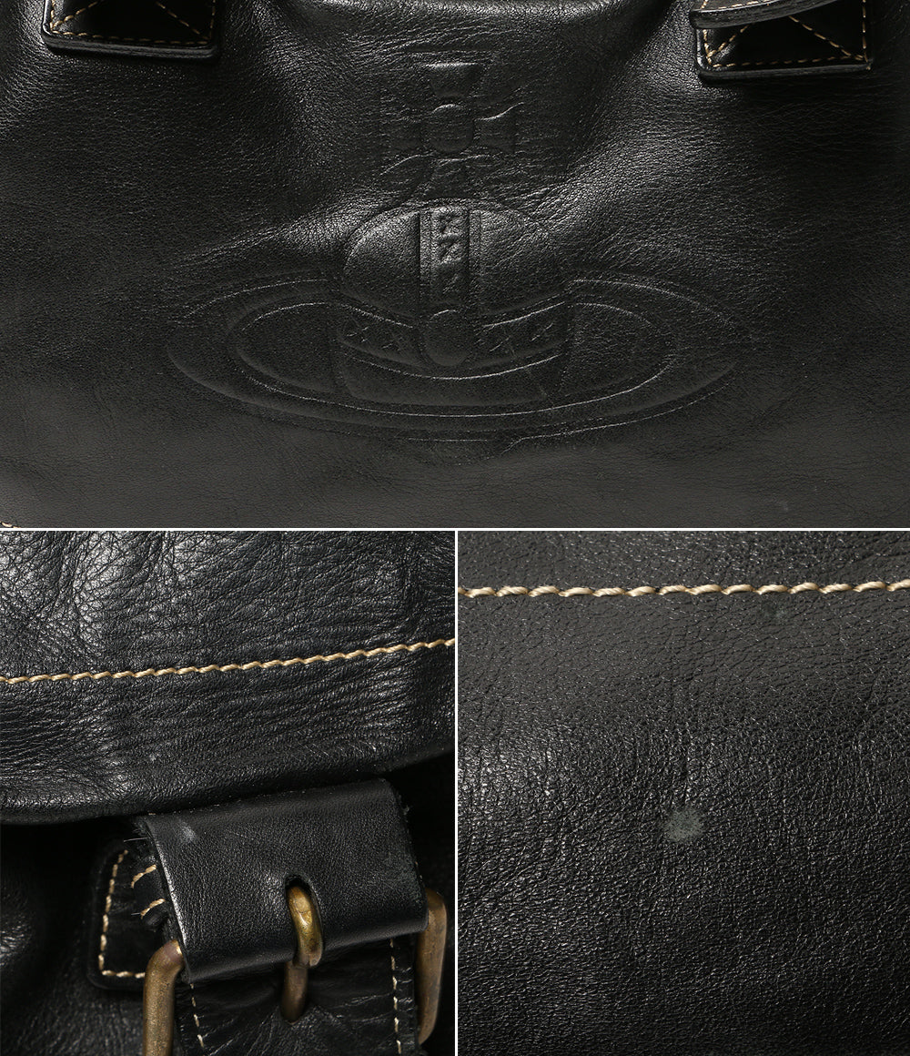 VIVIENNE WESTWOOD トートバッグ アコード ブラック オーブ型押し レザー レディース ヴィヴィアンウエストウッド