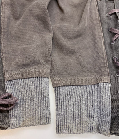 DRIES VAN NOTEN スウェットバイカーパンツ riri 73-04-44-04005 メンズ SIZE 44 ドリスヴァンノッテン