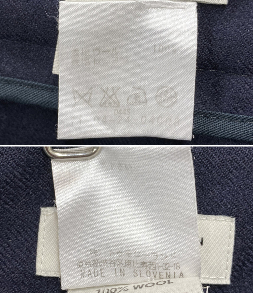 DRIES VAN NOTEN パンツ ネイビー ウール ワイド レディース SIZE 34 ドリスヴァンノッテン
