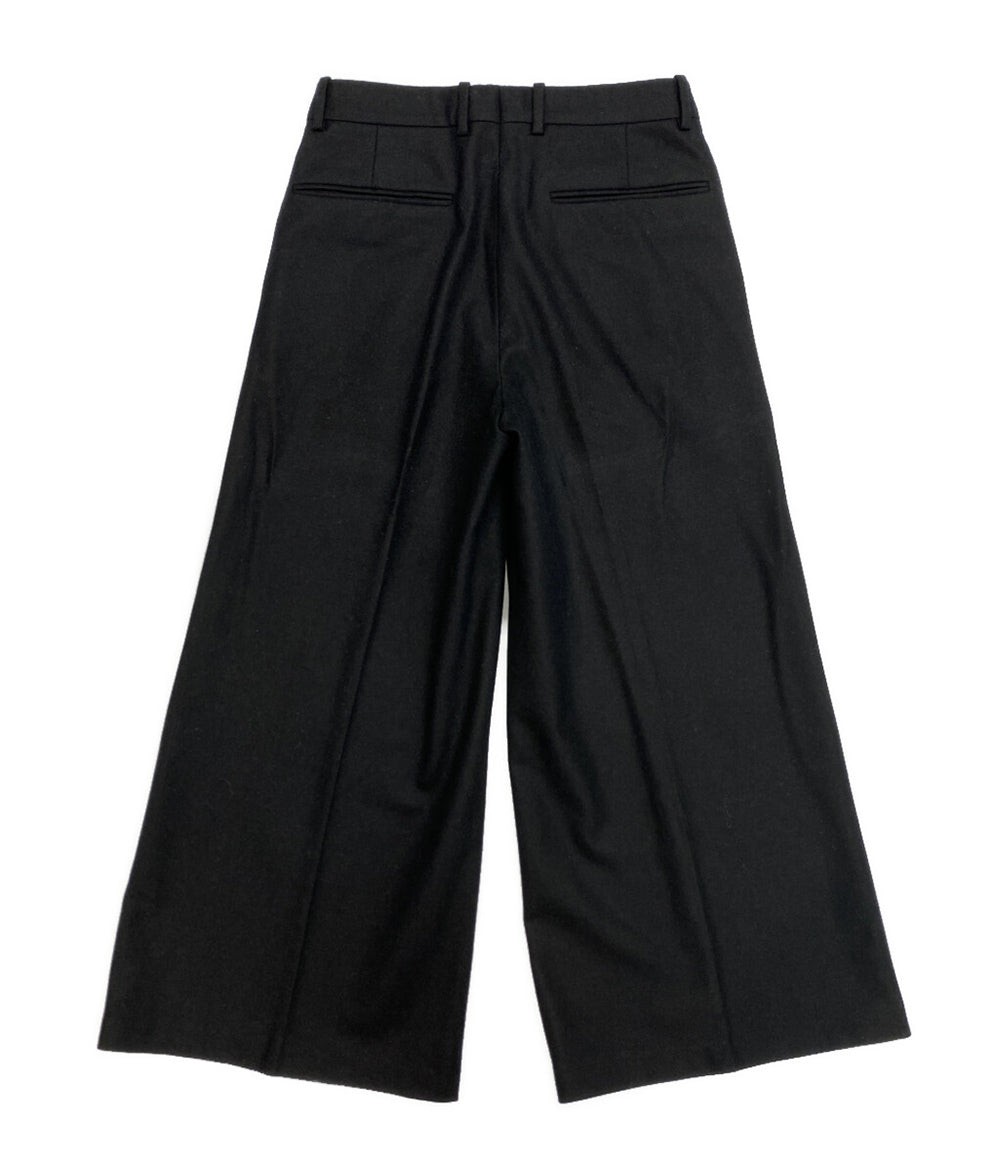 DRIES VAN NOTEN パンツ ブラック ウール ワイド 71-04-14-04012 レディース SIZE 34 ドリスヴァンノッテン