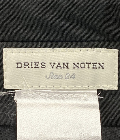 DRIES VAN NOTEN パンツ ブラック ウール ワイド 71-04-14-04012 レディース SIZE 34 ドリスヴァンノッテン