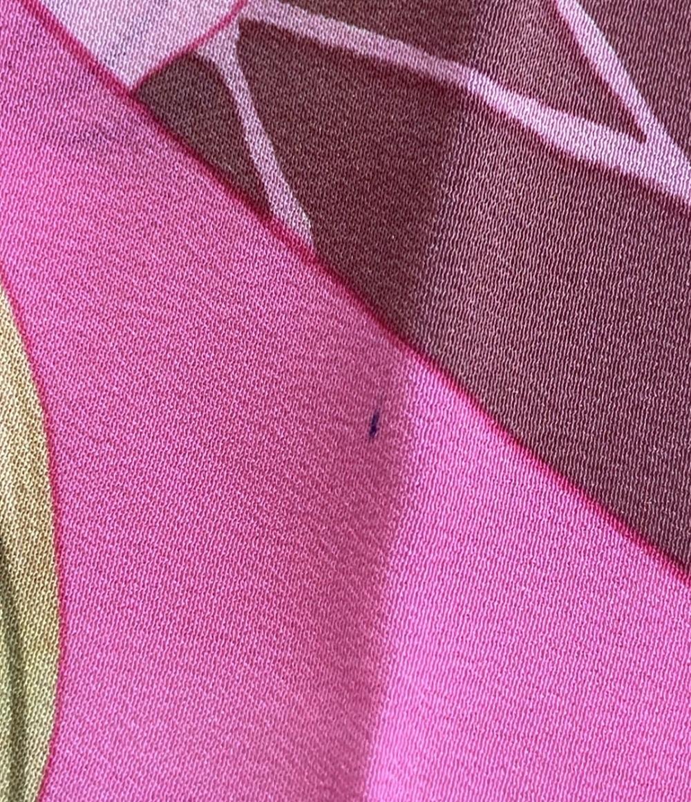 美品 エルメス スカーフ カレ140 シルク100% 蓮の花 FLEURS DE LOTUS レディース HERMES