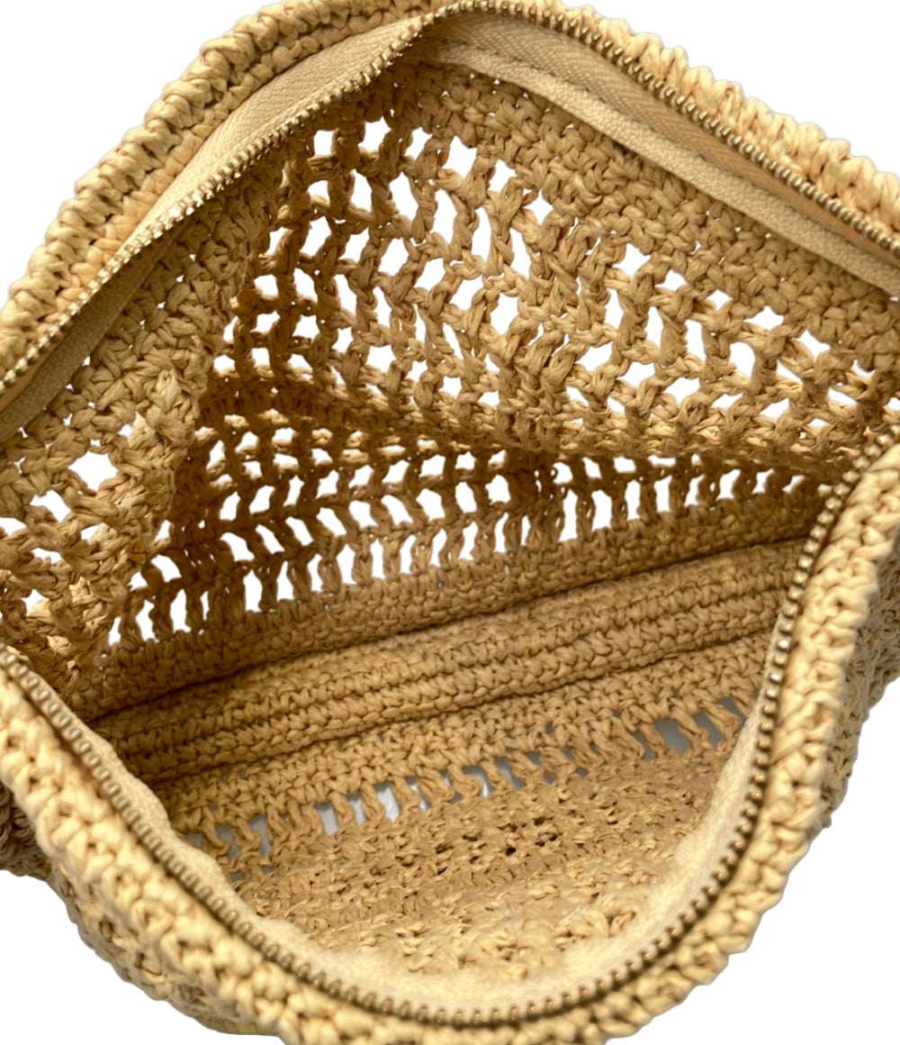 Tory Burch クラッチバッグ ラフィア ロゴ レディース トリーバーチ