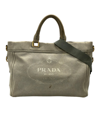 PRADA 2WAY トートバッグ ショルダーバッグ 斜め掛け カナパ BN2069 レディース プラダ