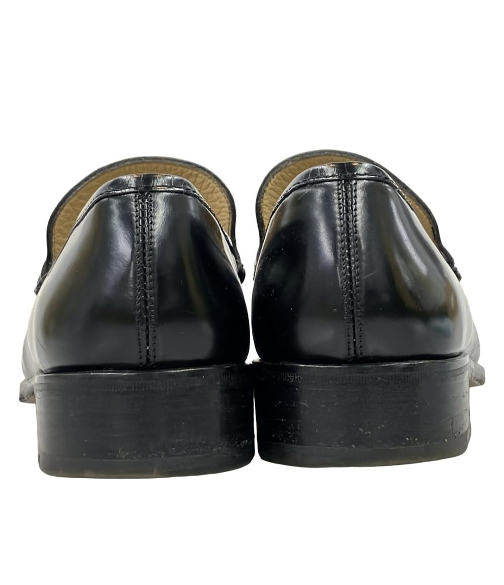 GUCCI グッチ 黒 ビットローファー 26.5cm除菌・消臭済み GUCCI (グッチ) ブラックレザー ラウンドトゥ ビットローファー