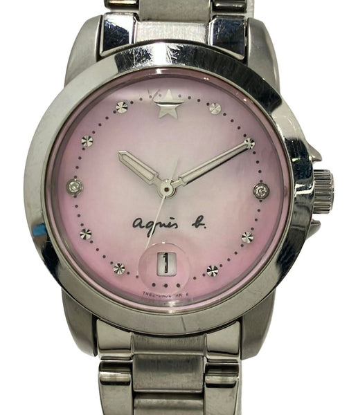 アニエスベー腕時計【美品】 楽天市場】アニエスベー 7N82-0BX0 ラウンドフェイス 腕時計