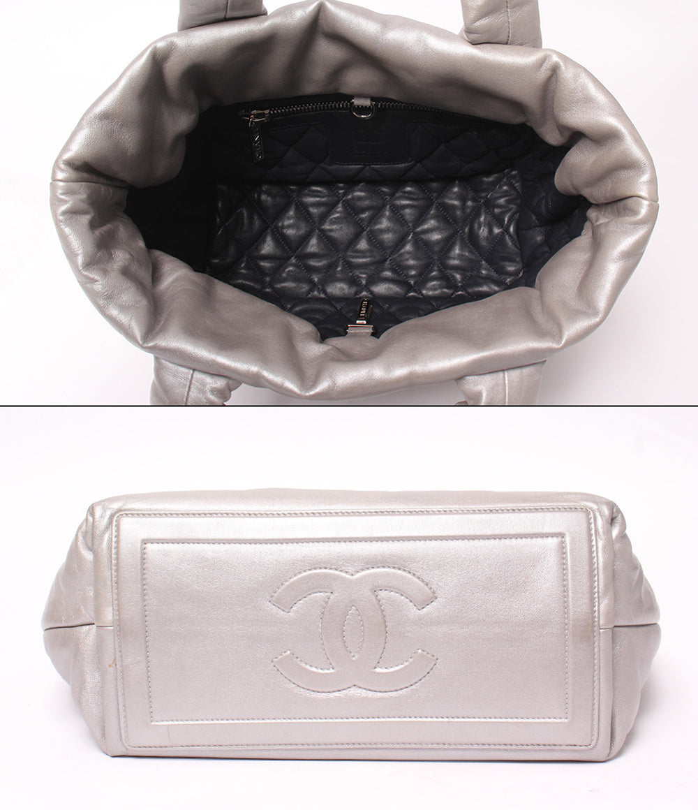 CHANEL ハンドバッグ トートバッグ シルバー金具 14番台 コココクーン レディース シャネル