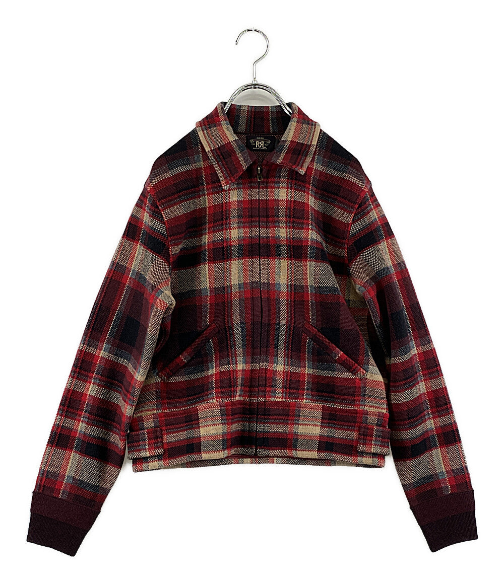 美品 RRL RALPH LAUREN ダブル アール エル ラルフ ローレン ブルゾン ウール レッド レディース SIZE 2