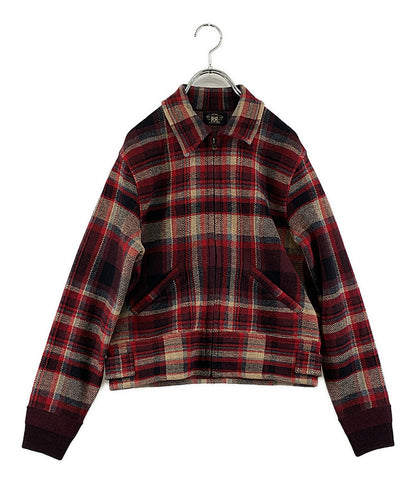 美品 RRL RALPH LAUREN ダブル アール エル ラルフ ローレン ブルゾン ウール レッド レディース SIZE 2