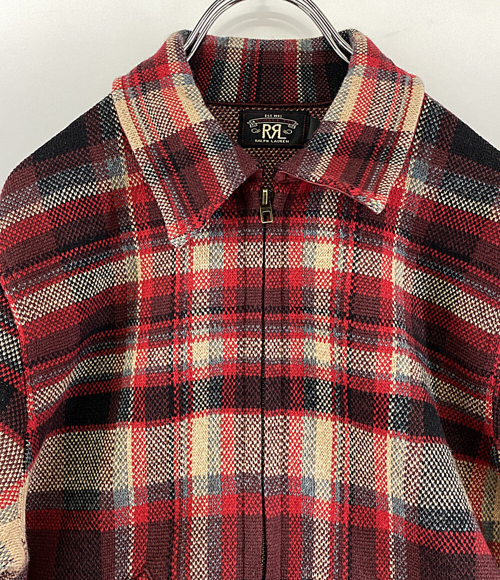 美品 RRL RALPH LAUREN ダブル アール エル ラルフ ローレン ブルゾン ウール レッド レディース SIZE 2