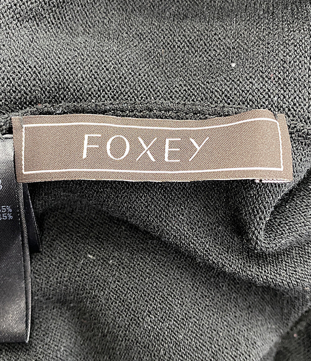 フォクシー  ノースリーブワンピース ニット ブラック 39657      レディース SIZE 38  foxey