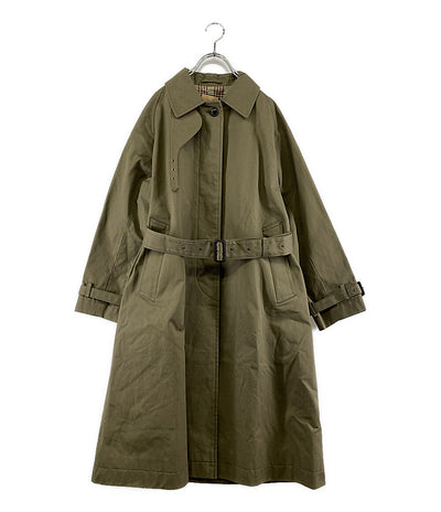 美品 Nigel Cabourn トレンチコート 8045-08-00001 カーキ レディース SIZE 8 ナイジェルケーボン