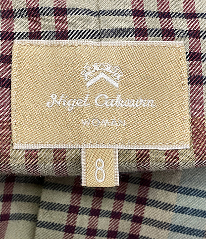美品 Nigel Cabourn トレンチコート 8045-08-00001 カーキ レディース SIZE 8 ナイジェルケーボン
