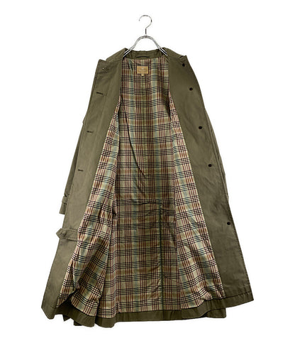 美品 Nigel Cabourn トレンチコート 8045-08-00001 カーキ レディース SIZE 8 ナイジェルケーボン