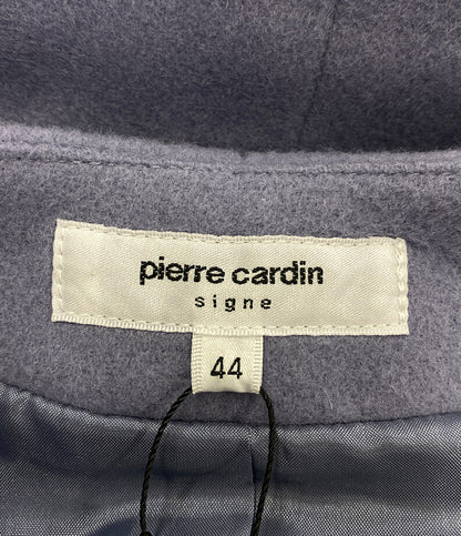 pierre cardin コート グレー ノーカラー レディース SIZE 44 ピエールカルダン