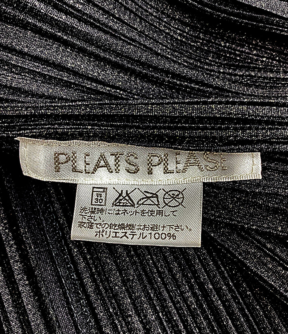 プリーツプリーズ カーディガン ブラック PP41-JJ104 レディース SIZE 3 PLEATS PLEASE