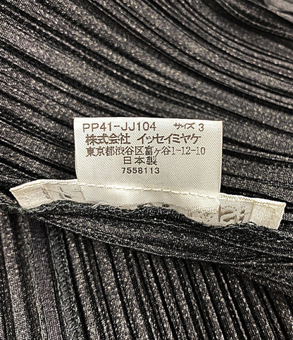 プリーツプリーズ カーディガン ブラック PP41-JJ104 レディース SIZE 3 PLEATS PLEASE