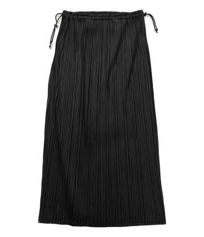 プリーツプリーズ スカート ブラック PP33-JG674 ドローコード レディース SIZE 1 PLEATS PLEASE