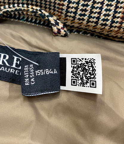 ラルフローレン 美品 ダウンベスト グレンチェック ブラウン      レディース SIZE 2  RALPH LAUREN