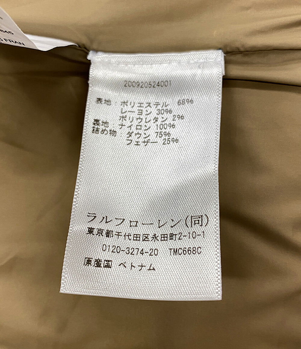 ラルフローレン 美品 ダウンベスト グレンチェック ブラウン      レディース SIZE 2  RALPH LAUREN