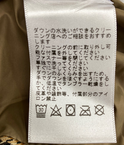 ラルフローレン 美品 ダウンベスト グレンチェック ブラウン      レディース SIZE 2  RALPH LAUREN