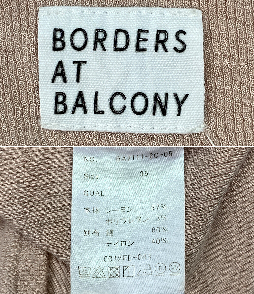 ボーダーズアットバルコニー 半袖Ｔシャツ 切替       レディース SIZE 36  BORDERS AT BALCONY