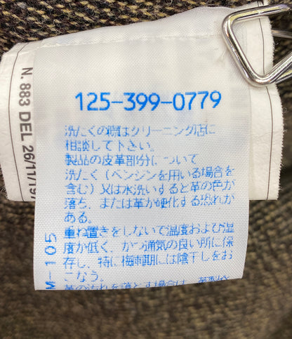 サルフラ  レザーコート シングル ブラウン       メンズ SIZE 50  SALFRA