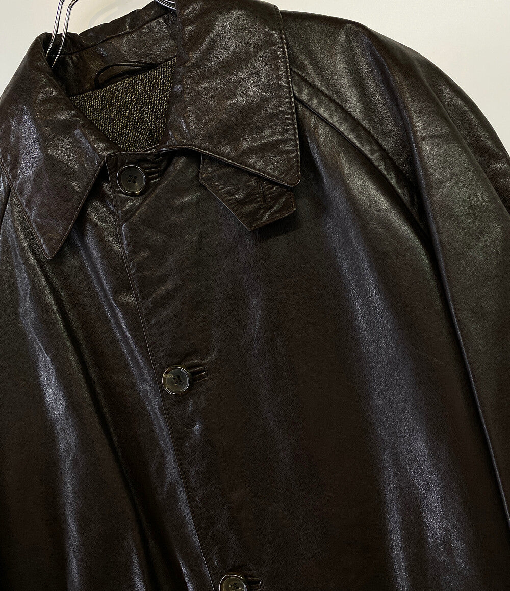 サルフラ レザーコート シングル ブラウン メンズ SIZE 50 SALFRA