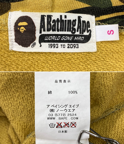 アベイシングエイプ  スウェットパーカー フルジップ 総柄      レディース SIZE S  A BATHING APE